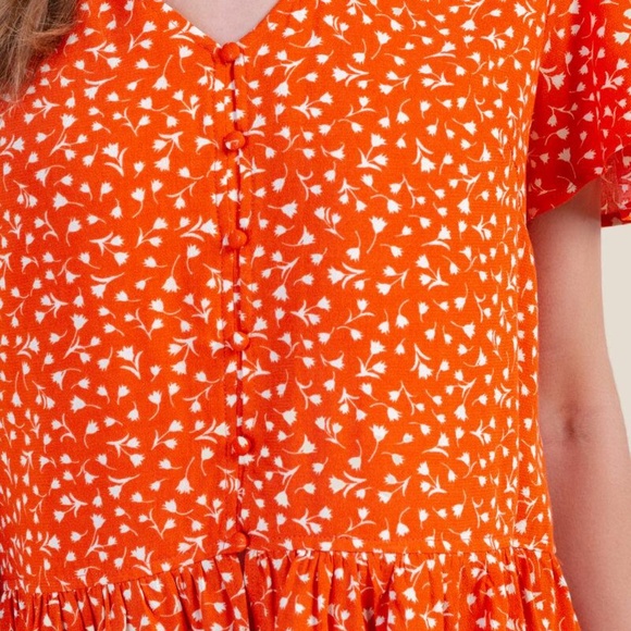 Francesca's Lorraine Button Front Blouse - Picture 6 of 7